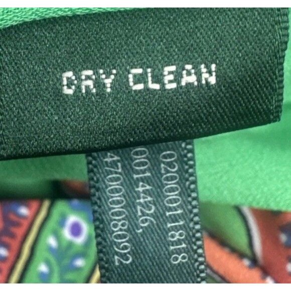 Lauren Ralph Lauren Womens Green Colorful Paisley Lined Wide Leg Pants Sz 4 - Picture 8 of 12